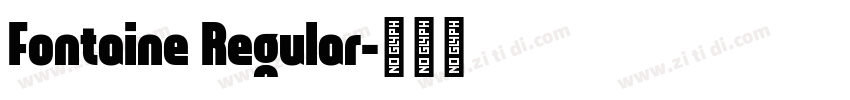 Fontaine Regular字体转换